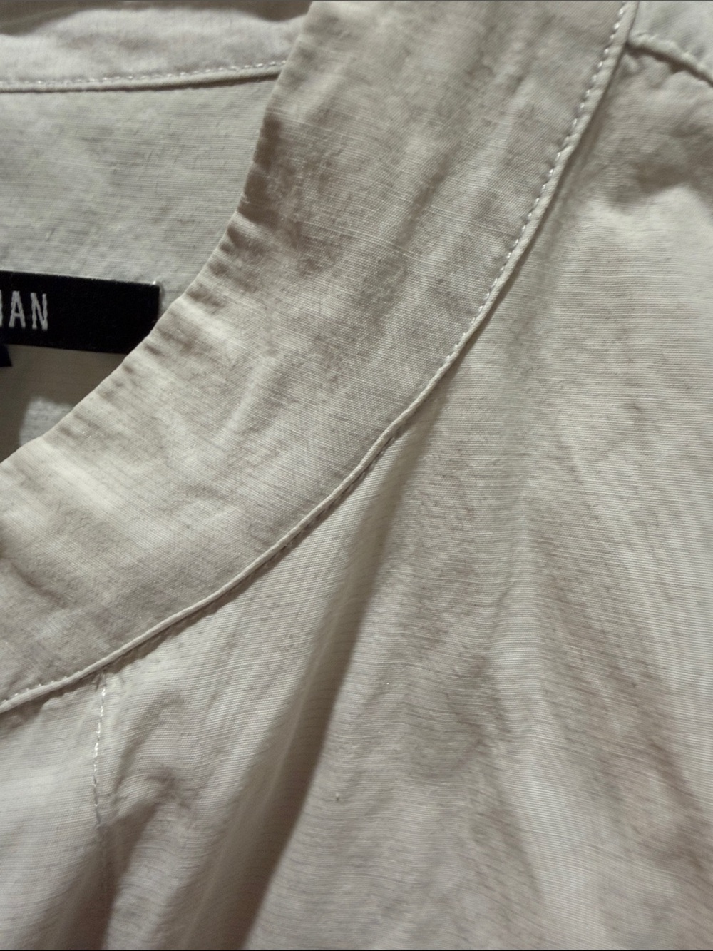 Kal Rieman Ivory Button-Front Relaxed Shirt - Picture 3 of 16